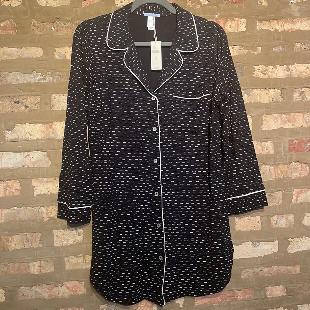 Anthropologie Long Sleeve Pajama Dress - S